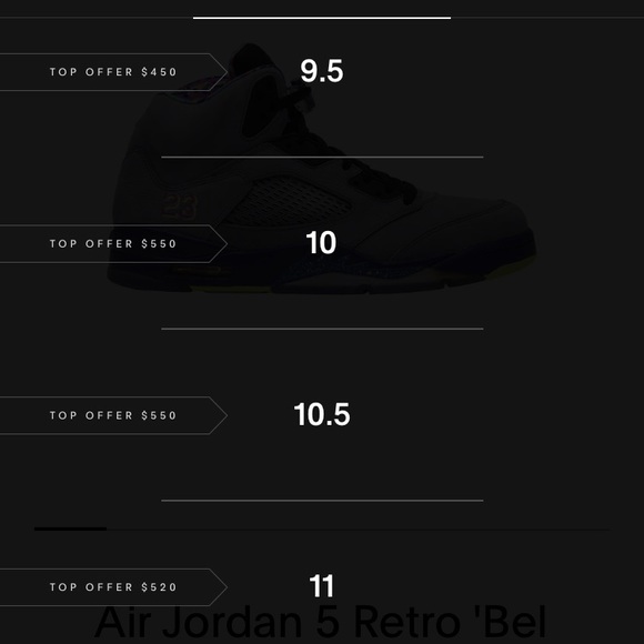 Nike Air Jordan 5 Bel Air 2013 Size 10.5 - Picture 13 of 14